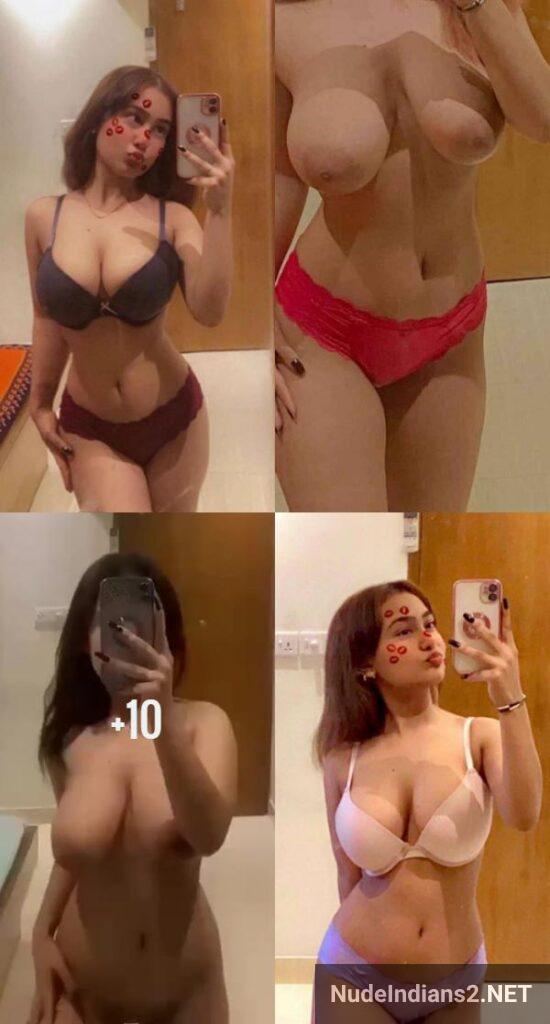 18+ Delhi Teen Sunaina Mathur Exposes Her Long Naked Boobs