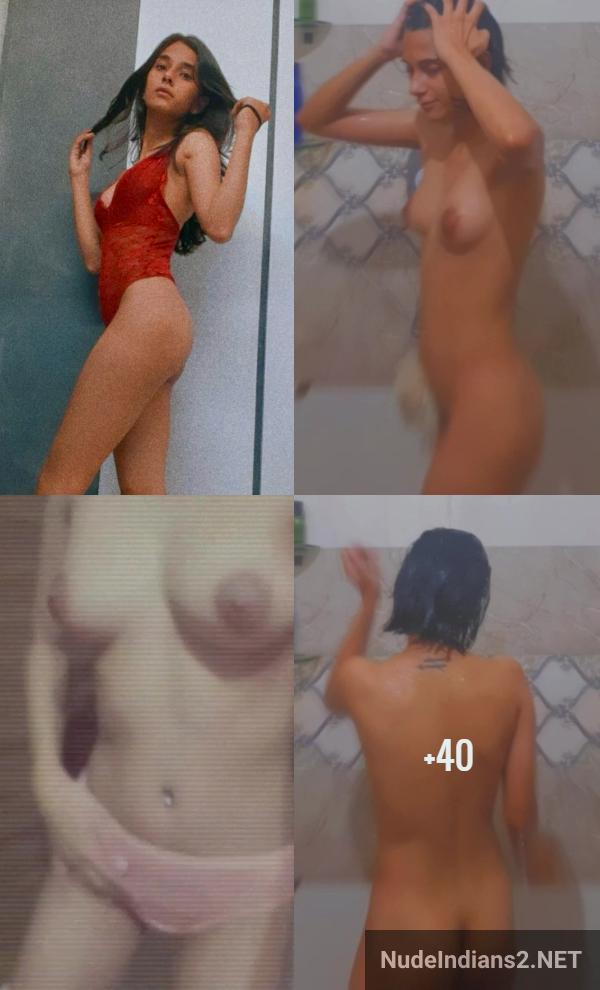 Aditi, my petite girlfriend, shared nude photos with her college crush in the shower