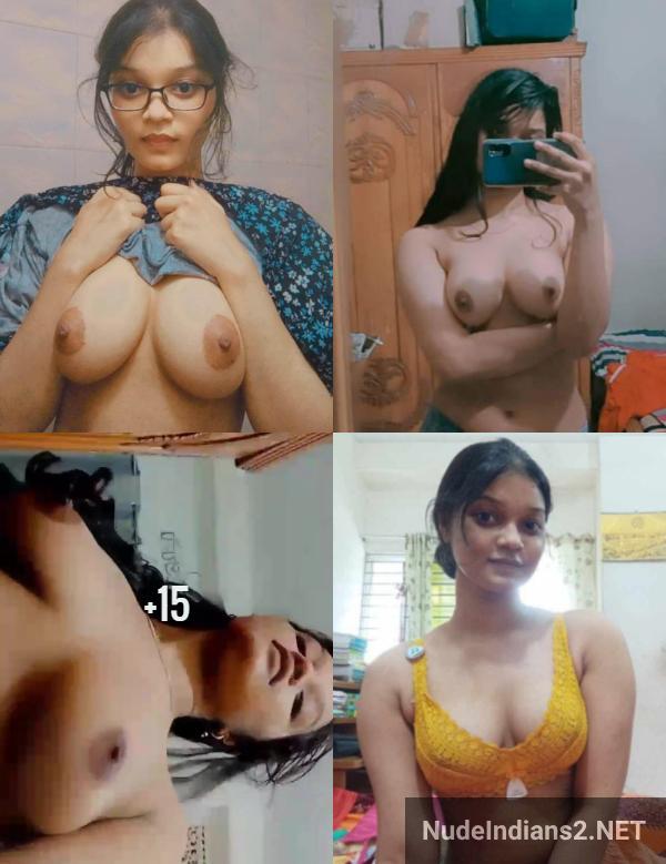 Adorable Gujarati Girlfriend Ruchika Rathod Exposes Naked Round Bosom Selfies