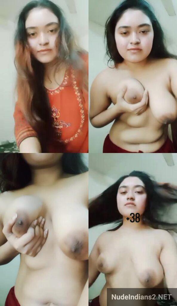 Attractive Bengali Woman Riya Das Reveals Large Milky Breasts in Selfies
