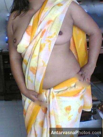 Attractive Sadhana in Yellow Indian Saree Images