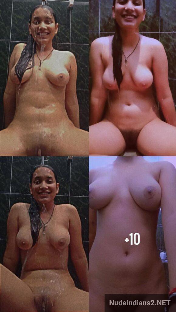 Capturing Shruti's Big Breasts Photos in the Bathroom