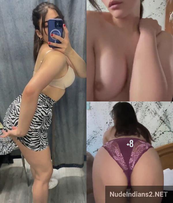 Curvy Punjabi NRI Dolly Sinha's Changing Room Self-Portraits