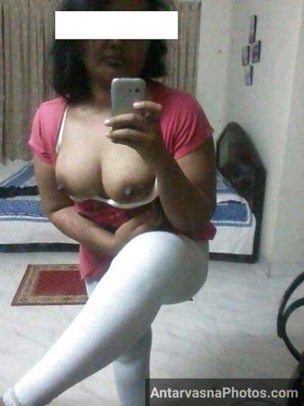 Exposed Indian Woman with Large Breasts
