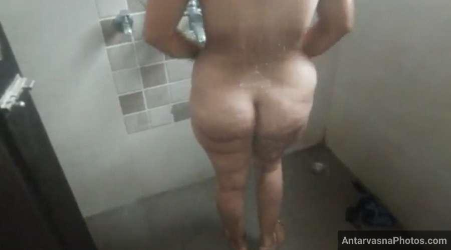 Intimate Indian Mother-Son Interaction in Bathroom - Photo Collection