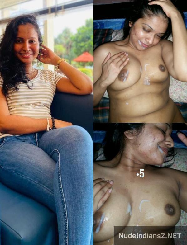 Intimate Moment: Cumshot on Face & Boobs by Chennai GF Trupthi Iyer