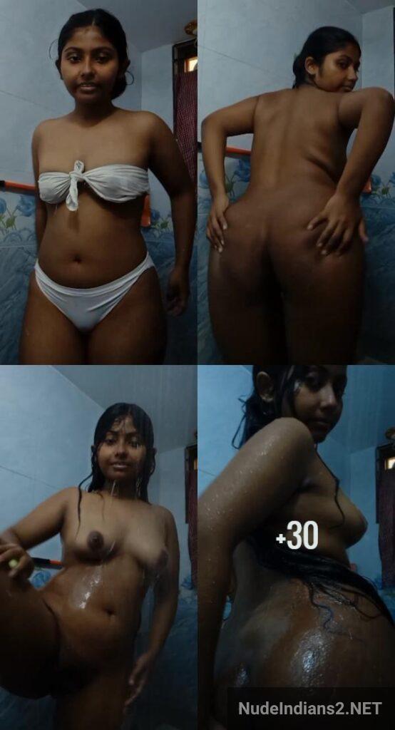 Sensual Kolkata girl Mimi Basu bathing & showcasing her dusky beauty