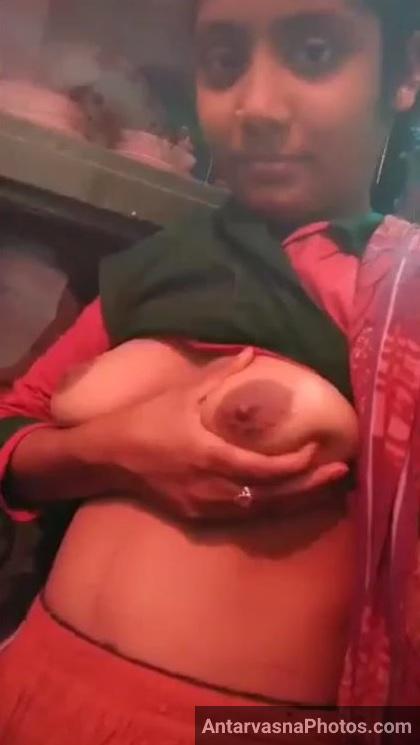 Village Bhabhi's Modesty: Nude Boobs Selfies